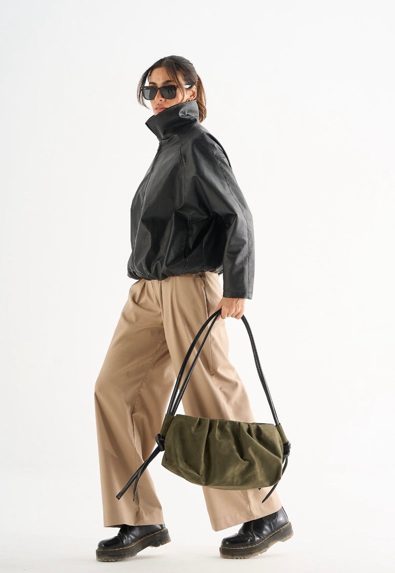 Zuri Sling - Olive Suede - Image 2
